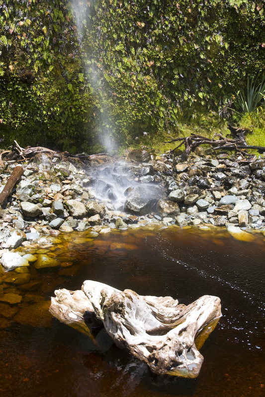 Small Waterfall And Tanin Stained Pool